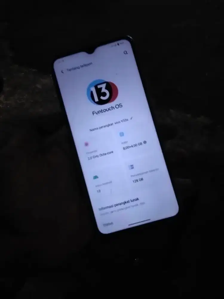 VIVO Y33S RAM 8+4/128 BATANGAN