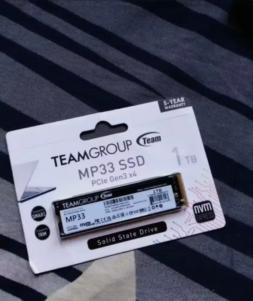 Ssd/nvme gen 3 1tb, pemakain 5 bulan,