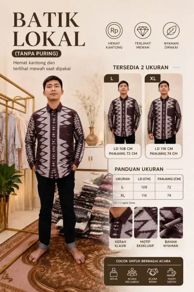 Batik LokaL Non Puring Mewah