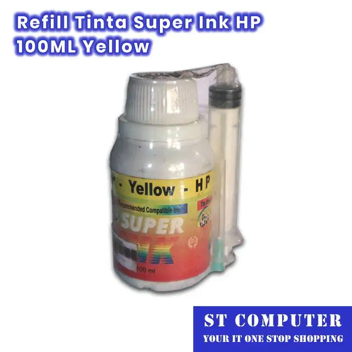 Refill Tinta Super Ink HP Yellow 100ML