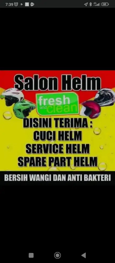 Terima jasa cuci helm
