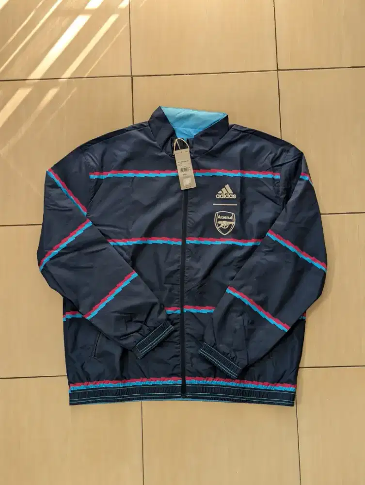 jaket original arsenal 22/23 adidas jacket reversible not jersey
