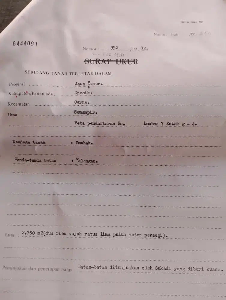 tanah  jual cepat