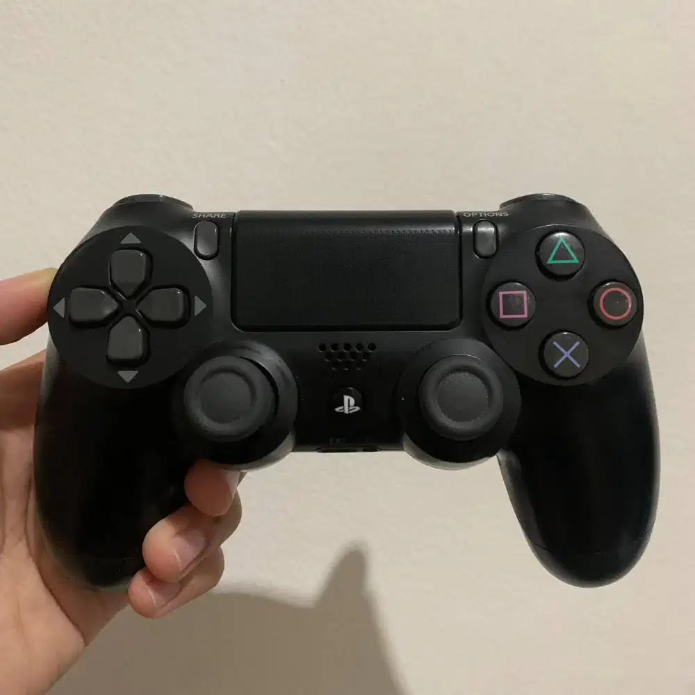 Stik PS4 Ori Mesin Hitam LED Bar