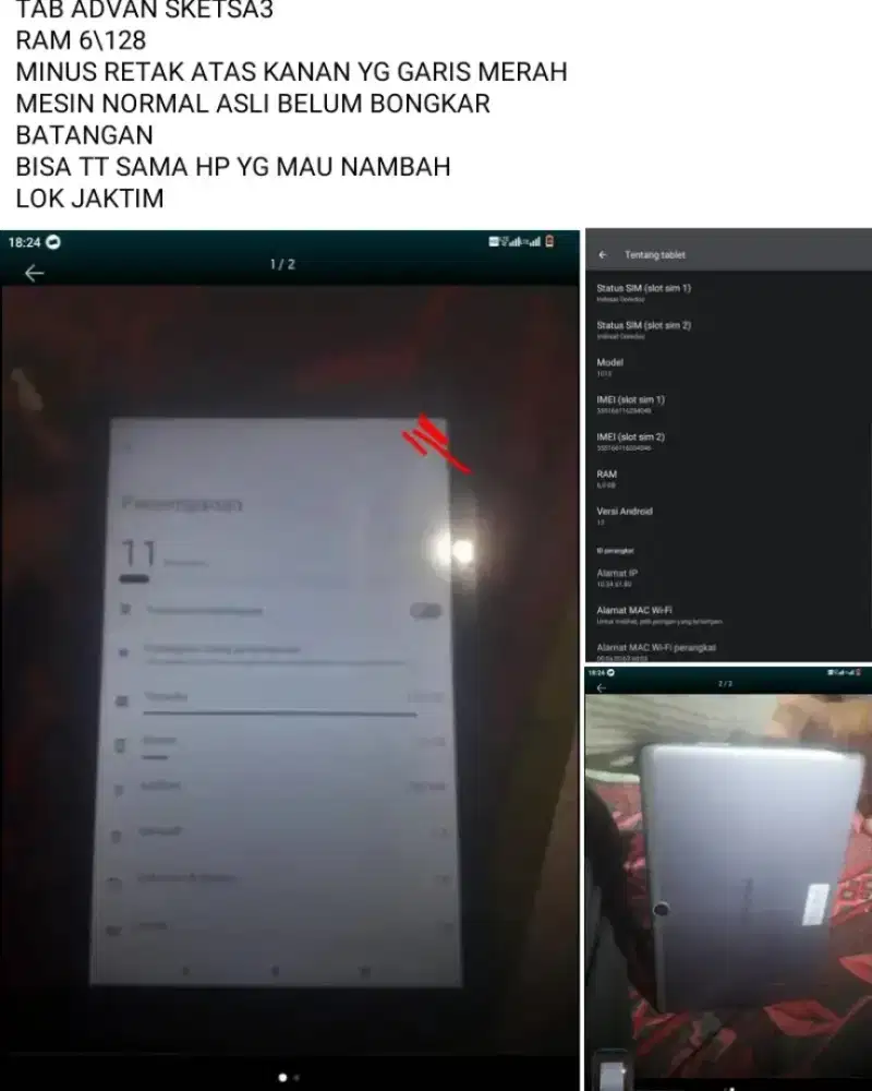Advan sketsa 3 ram 6/128