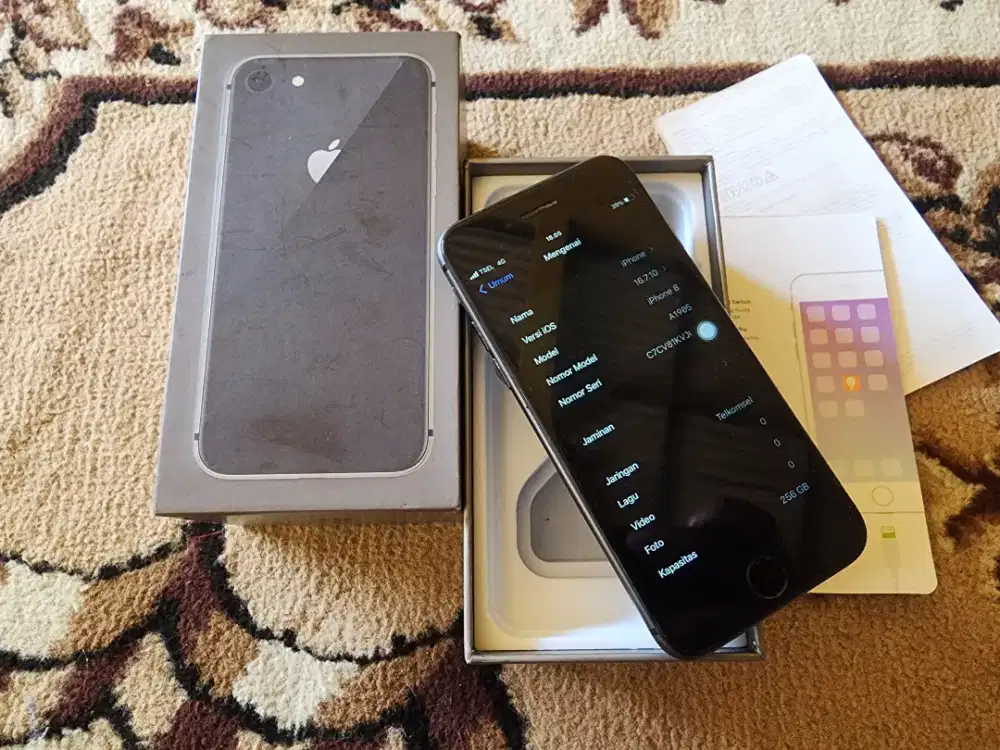 Iphone 8 256GB Inter All Operator Nomin Hp Dusbook