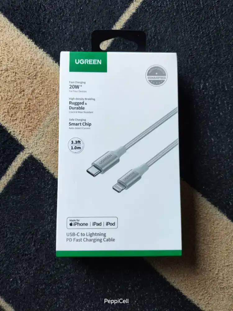 Kabel Charger iphone Ugreen USB C to Lightning Lisensi MFI