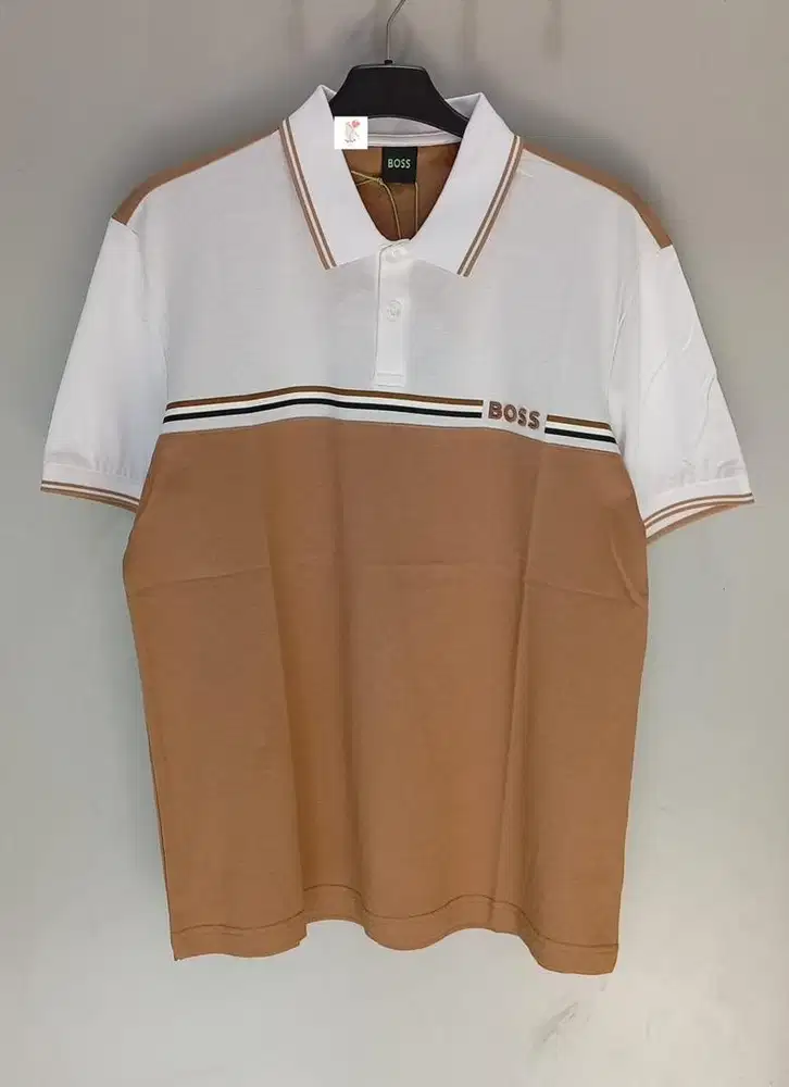 HUGO BOSS POLO SHIRT BROWN