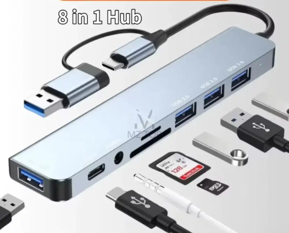 Usb 8 In 1 Converter Type C Hub Adapter Multi   Usb C To Hdmi Usb Hub