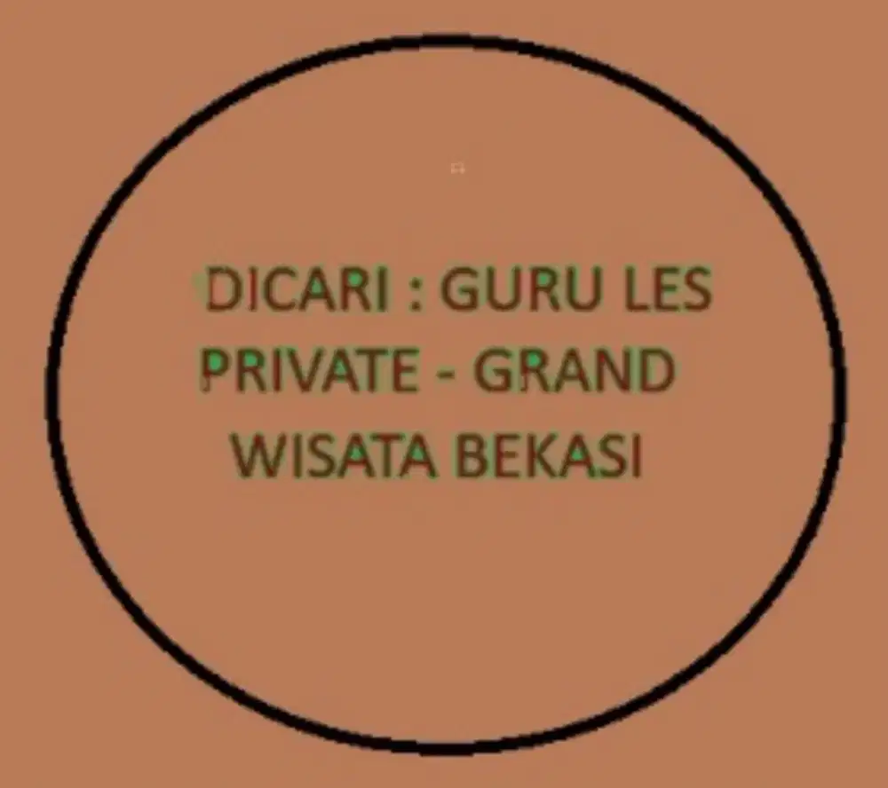 Dicari : Guru Les Private (datang ke rumah) - Grand Wisata