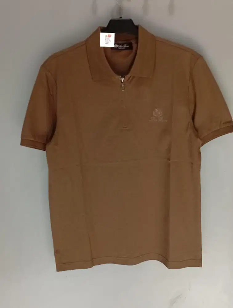 LORO PIANA POLO SHORT BRWON