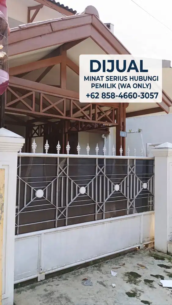 Dijual Rumah 2 Lantai SHM Duren Sawit Jakarta Timur 5 KT 3 KM - Nego