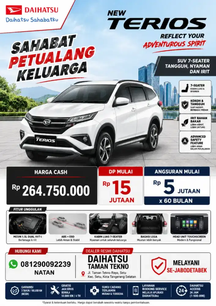 Terios mulai dari harga DP 15 jutaan