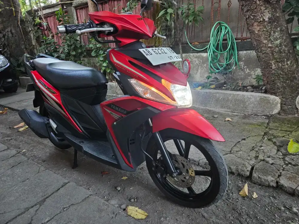 Yamaha Mio Z warna merah doff pemakaian pribadi