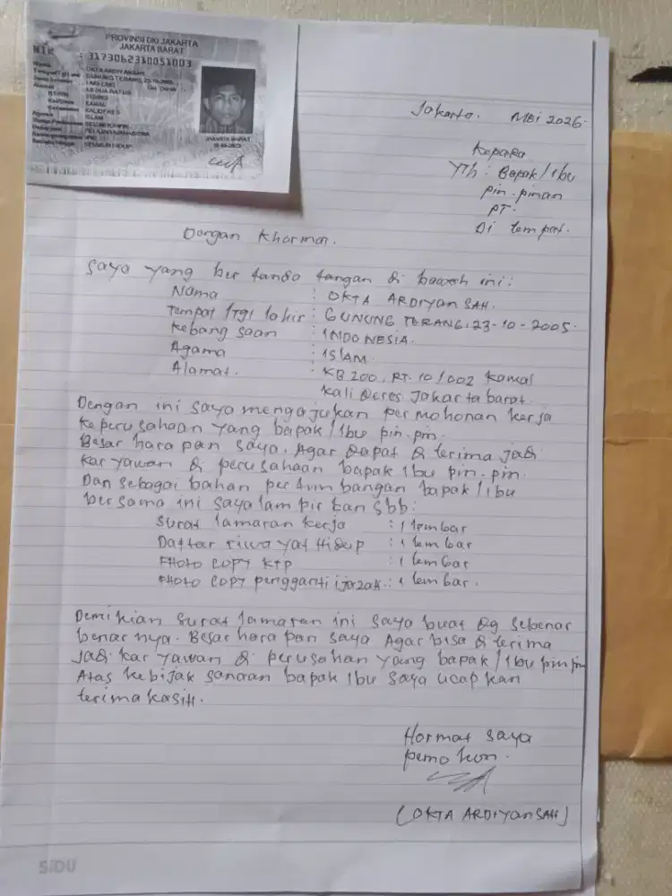 Mencari pekerjaan