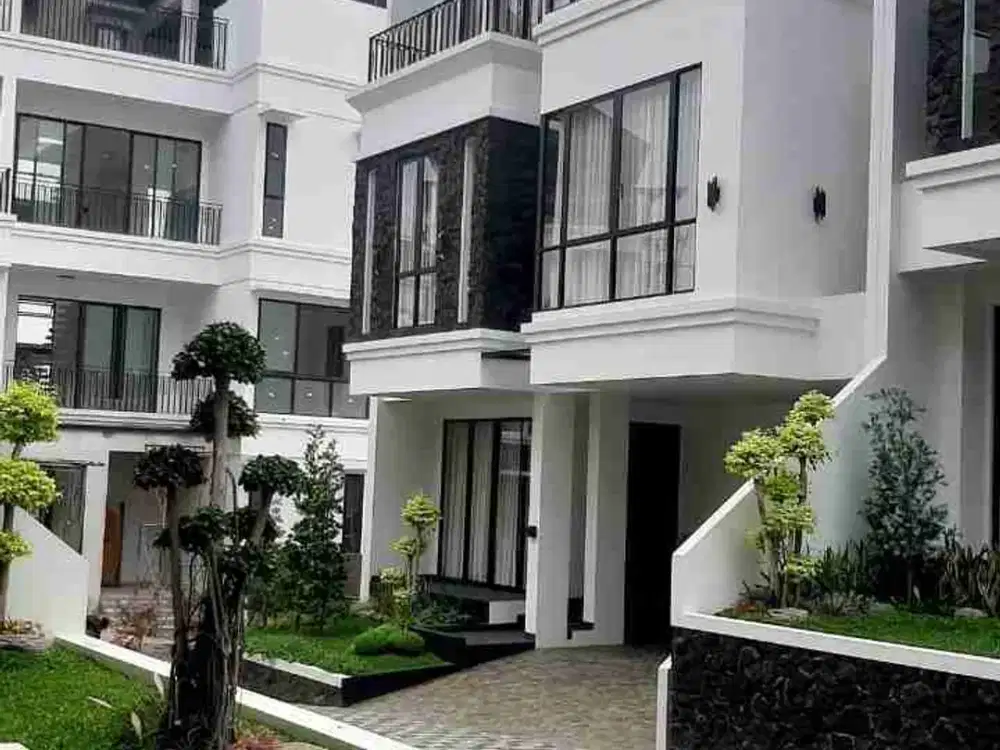 Dijual rumah baru 3 lt furnished/non furnished dekat st MRT Lebak Bulus Jaksel