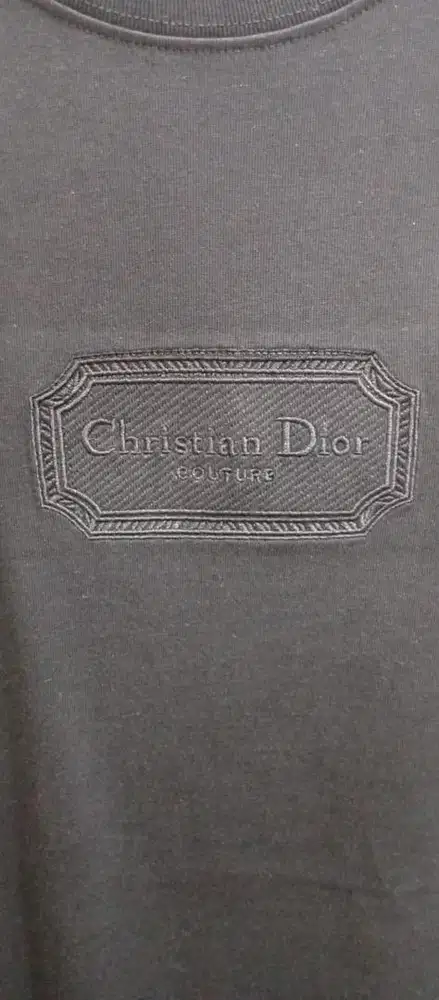 DIOR BLACK ON BLACK LOGO TSHIRT