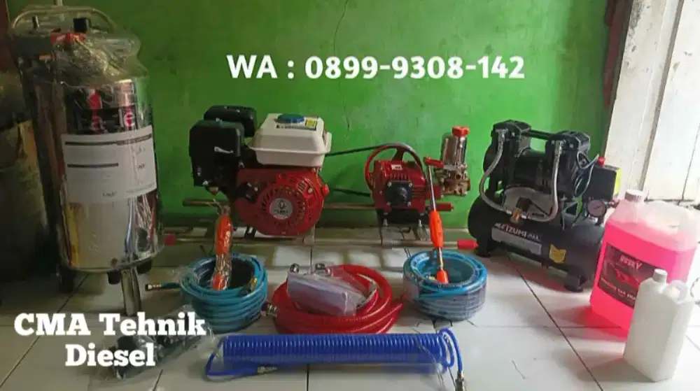 Alat & Mesin Steam Salju 1 Set Lengkap Buat Usaha Cucian MoTor & MoBiL
