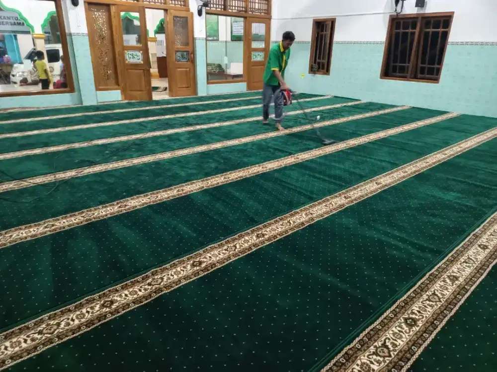 sedia karpet masjid mushola bahan lembut motif elegan