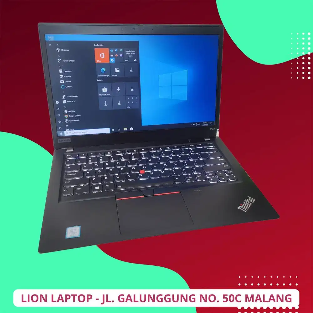 RAM 16GB SSD 512GB Core i5 Slim Lenovo Thinkpad T490s [08|06]