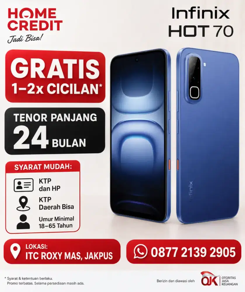 Promo cicilan infinix hot 70
