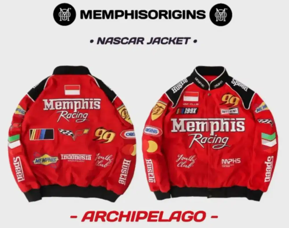 JAKET NASCAR MEMPHIS UK XXL ORIGINAL LIKE NEW