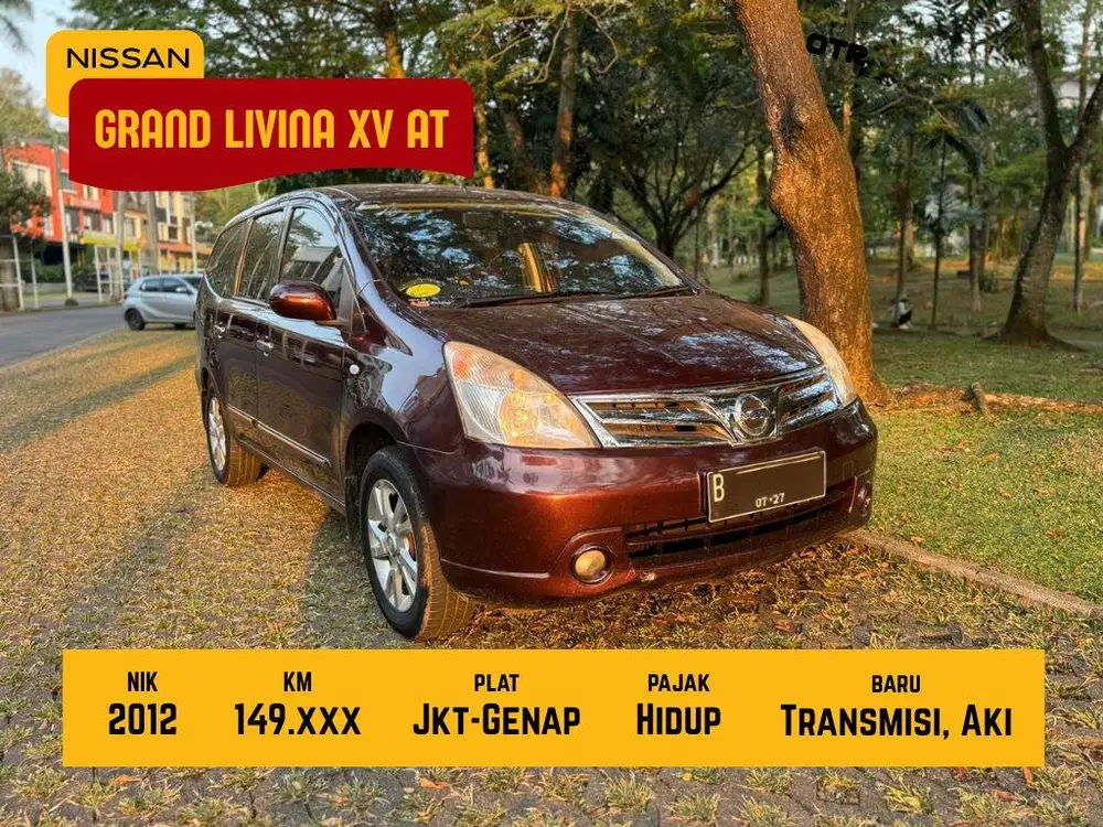 GrandLivina XV AT 2012 -Tangan Pertama -MATIC BaruGanti 1 -Pajak On