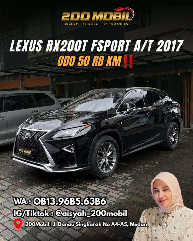 Lexus RX200T FSport A/T 2017 Bensin