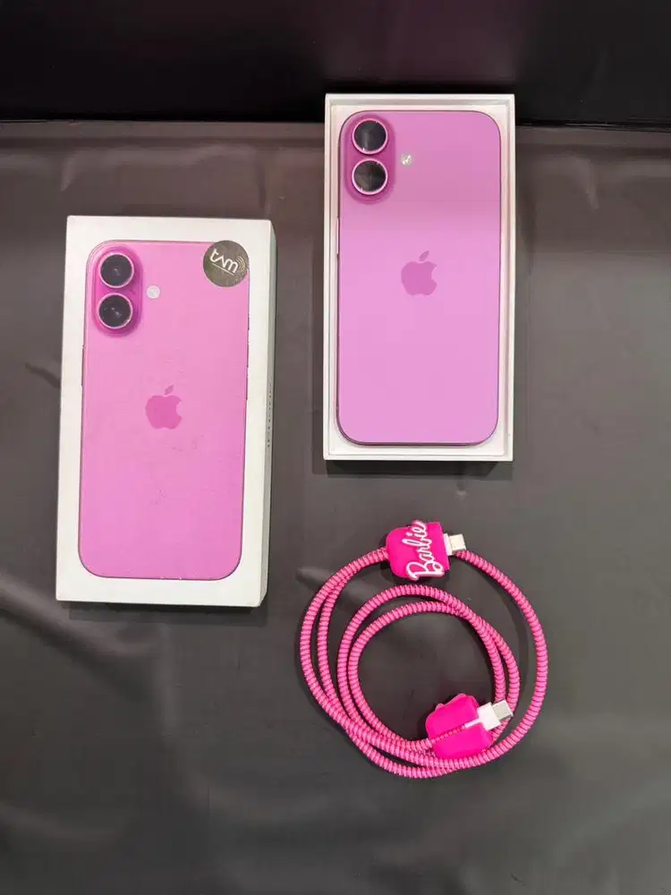 iPhone 16 128 GB pink BH 100 Garansi februari 2027 like new terawat