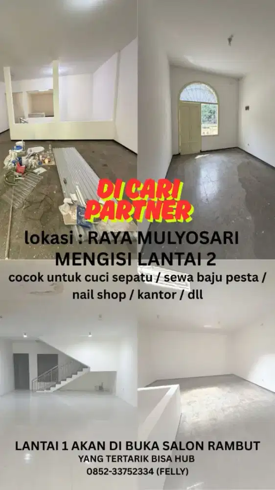 DISEWAKAN RUKO (LANTAI 2 SAJA)