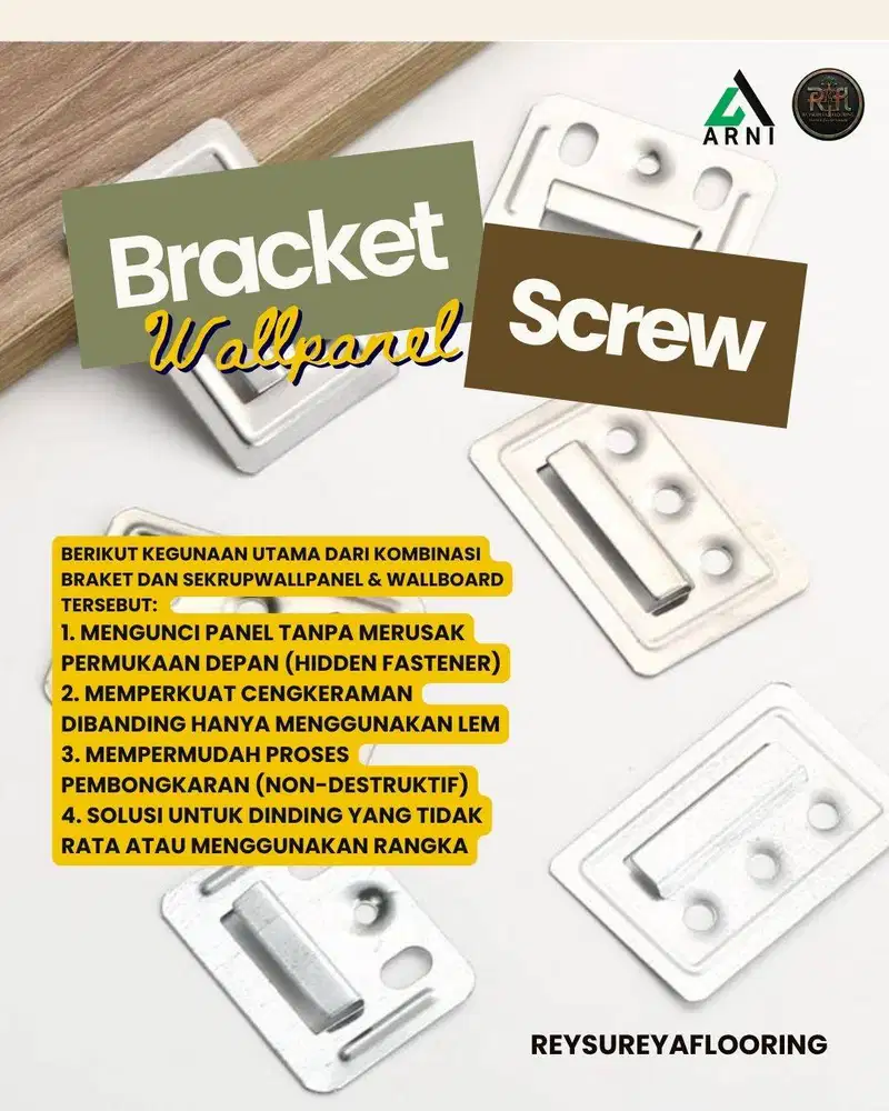 Bracket/Screw Wallpanel - Wallboard/ Modern