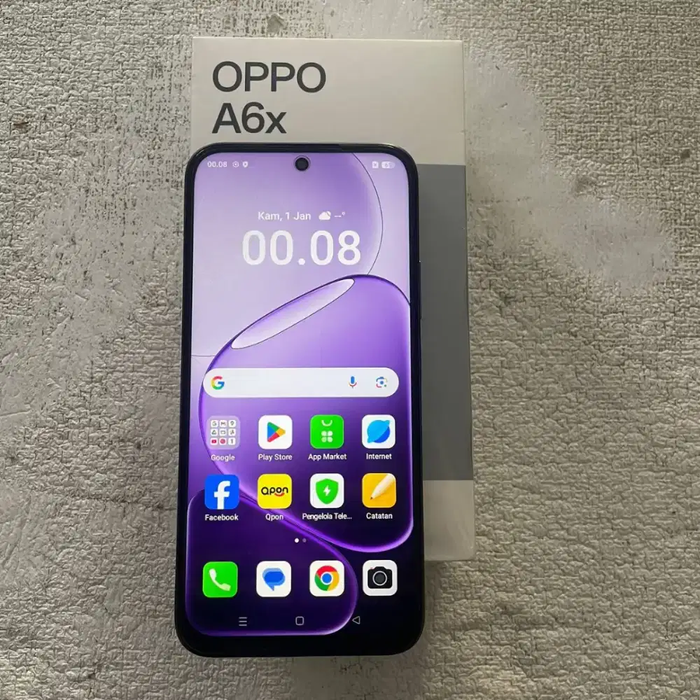 Oppo A6x Warna Ungu Tua 4/64GB