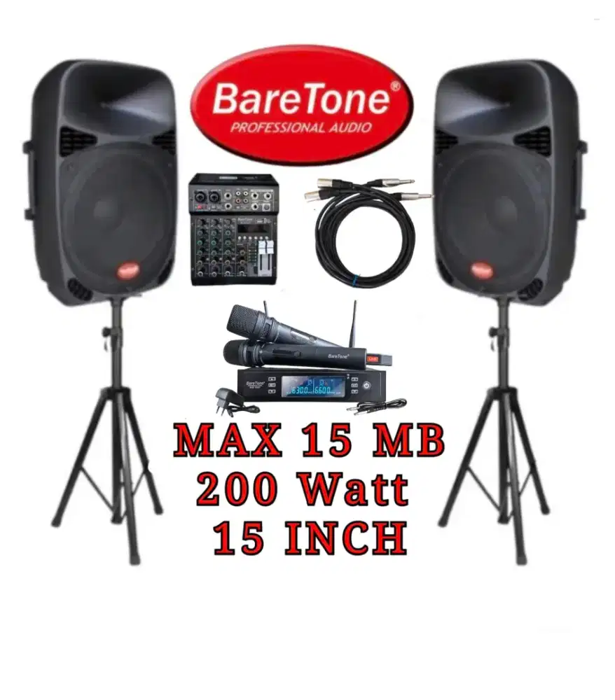 Speaker Baretone Set Komplit 15 inch 15MB