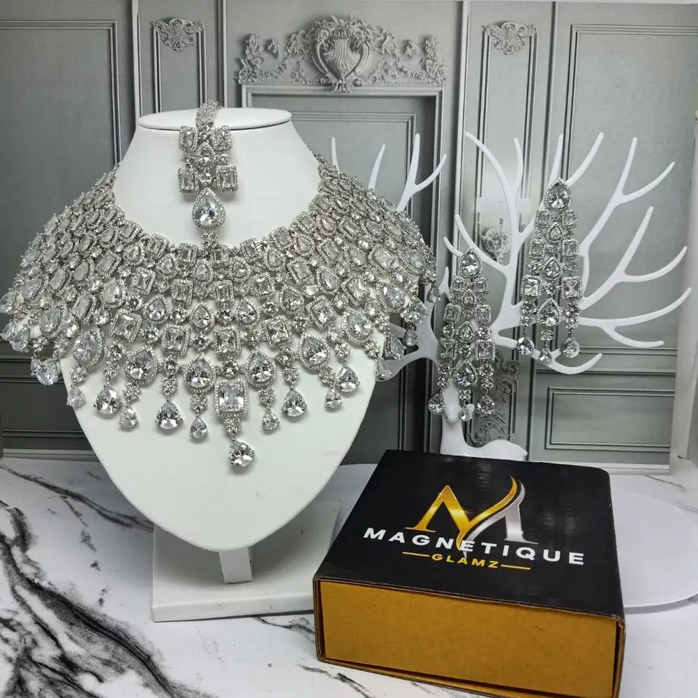 XL3 SET KALUNG INDIA CHOKER JEWELRY PERNIKAHAN WEDDING PREMIUM