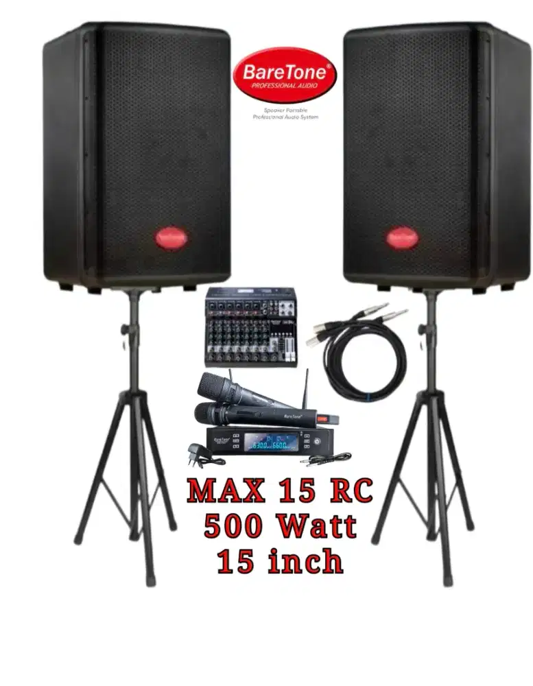 Speaker Baretone Set Komplit 15RC 500 Watt