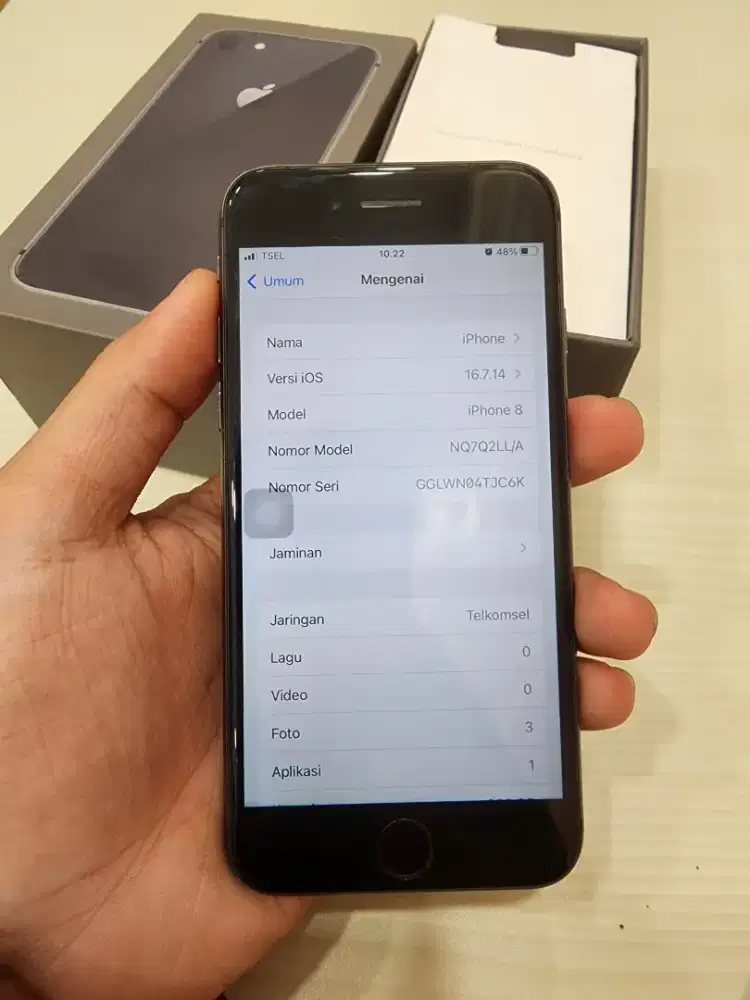 Iphone 8 256GB Inter All Operator Nomin Hp Dusbook