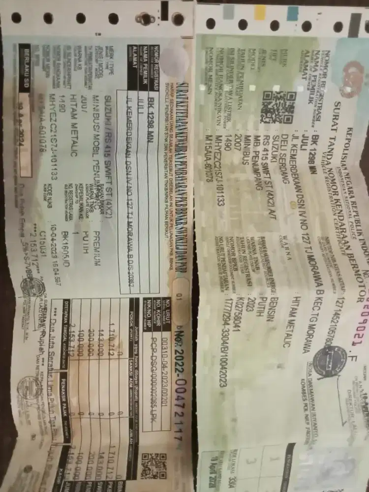 Jasa Perpanjangan STNK Kendaraan