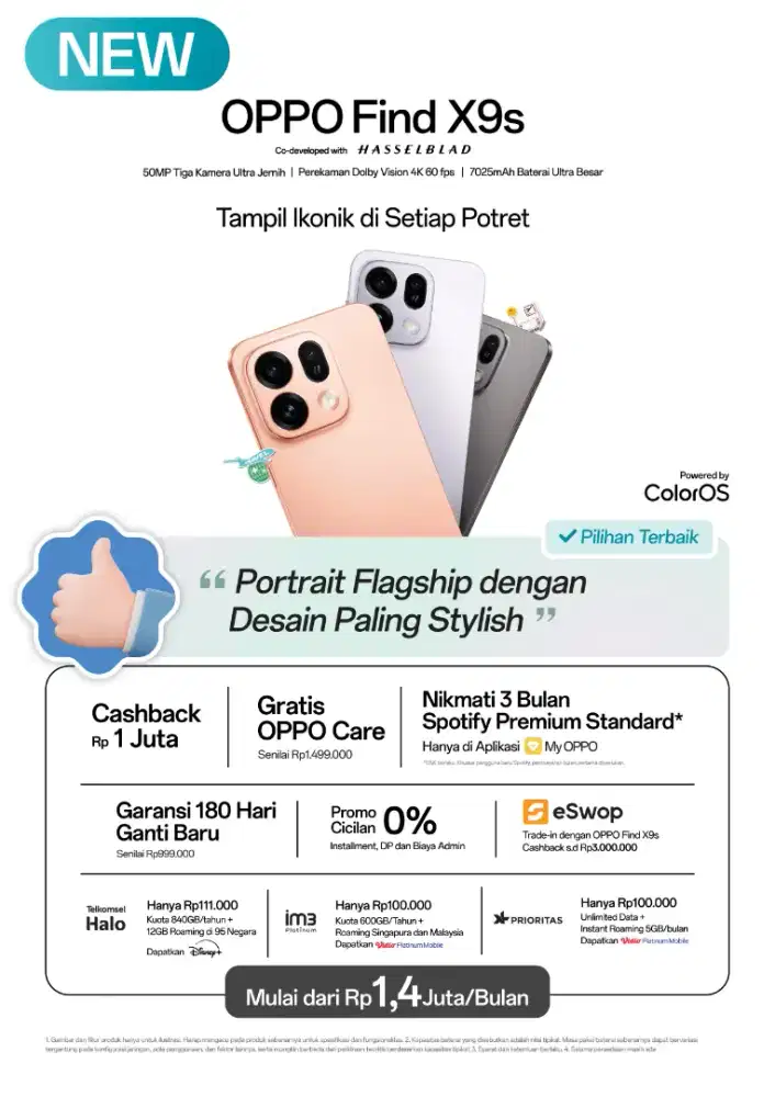 OPPO FIND X9S garansi resmi