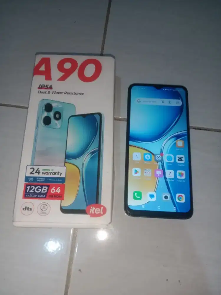 Jual Second ITEL A90 pemakaian 1 bulan
