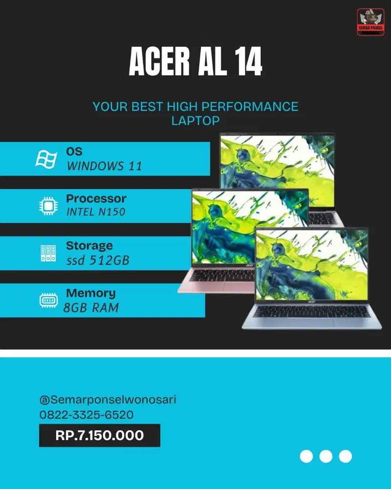 ACER AL 14 NEW 8gb/512gb