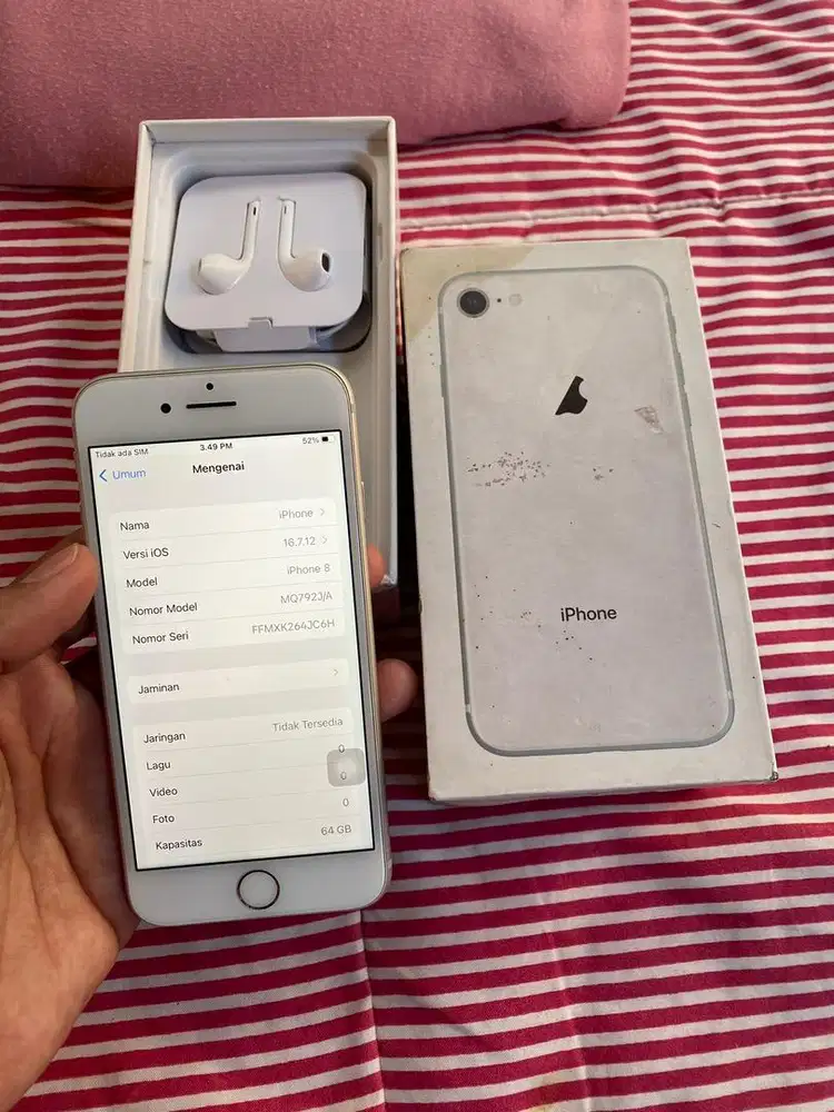 iphone 8 64GB inter all operator fullset