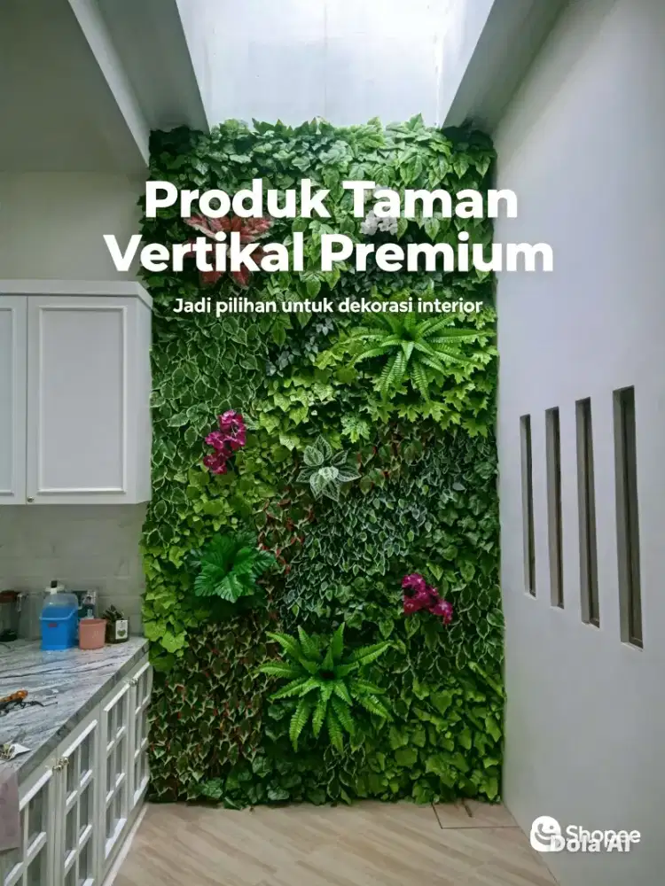 TAMAN VERTICAL GARDEN SINTETIS