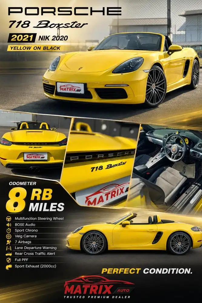 Porche boxter 718 2020!porche 718! Boxter 718! Porche ! Km low ! Antik