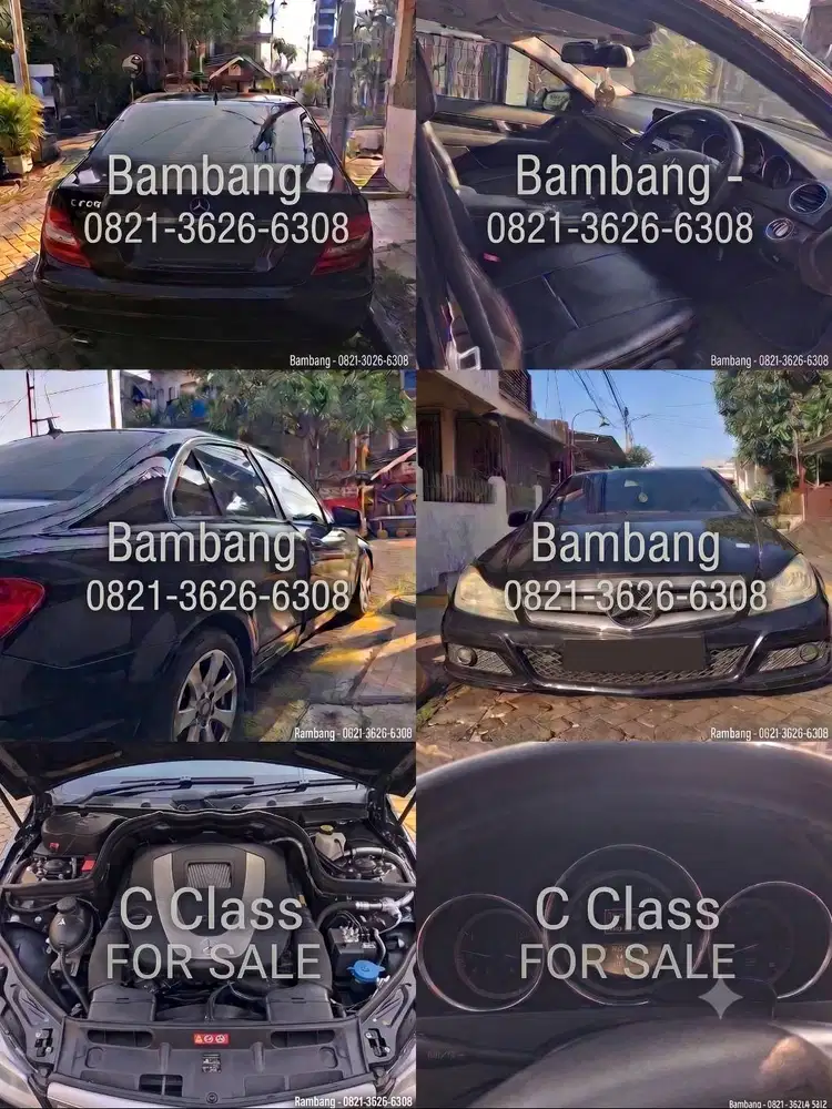 Mercedes-Benz C 200 CGI AT 2012 Hitam Plat L Surabaya