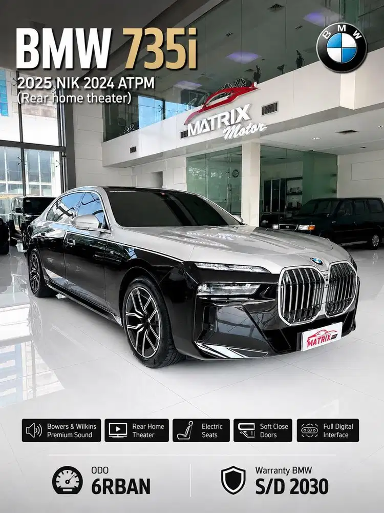 BMW 735i 2025 NIK 2024! 735i! BMW! ATPM ! 735i bmw!