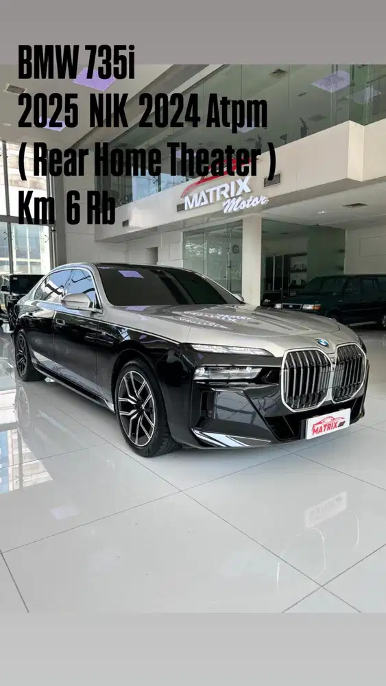 BMW 735i Nik 2024 Black on mocca Siap pakai