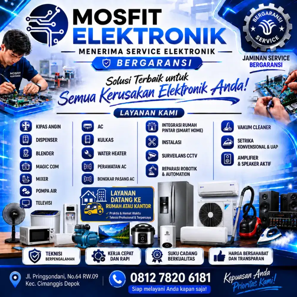 cuci ac, service ac, bongkar pasang ac, service elektronik