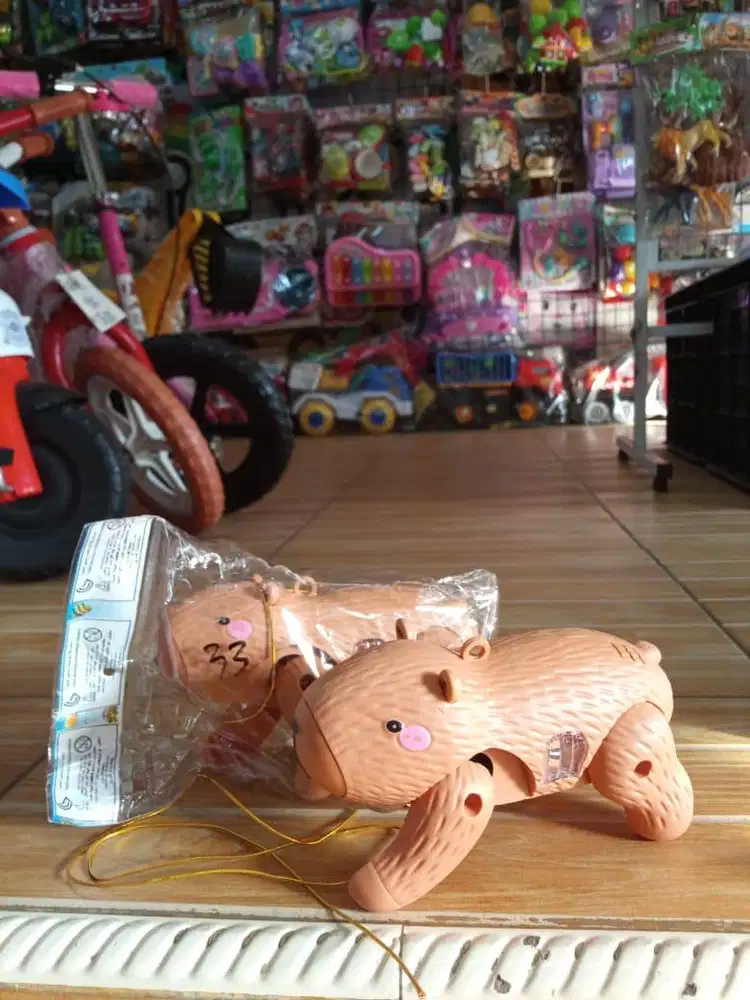 mainan anak capybara baterai