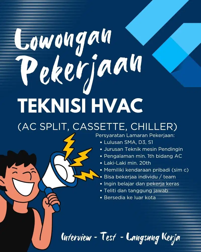 Lowongan Pekerjaan Serabutan, Teknisi AC