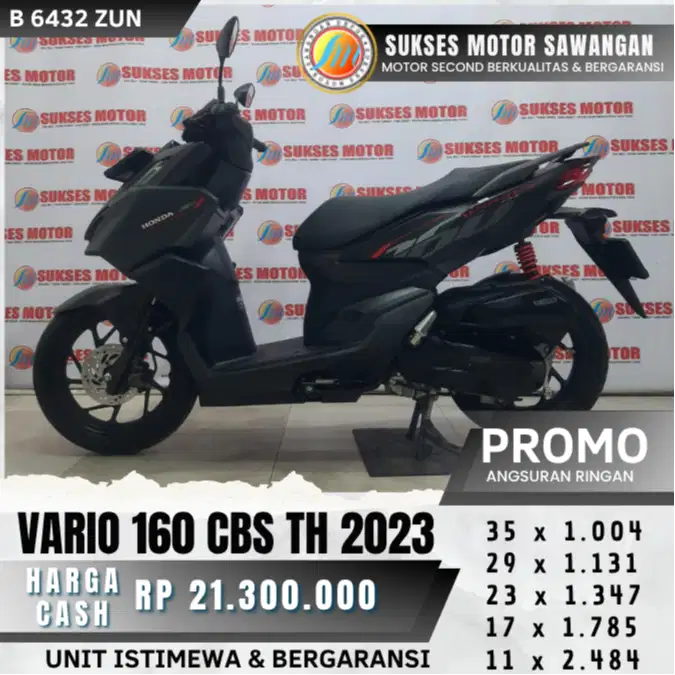 ISTIMEWA HONDA VARIO 160 CBS TH 2023 UNIT MULUS BISA KREDIT BERGARANSI